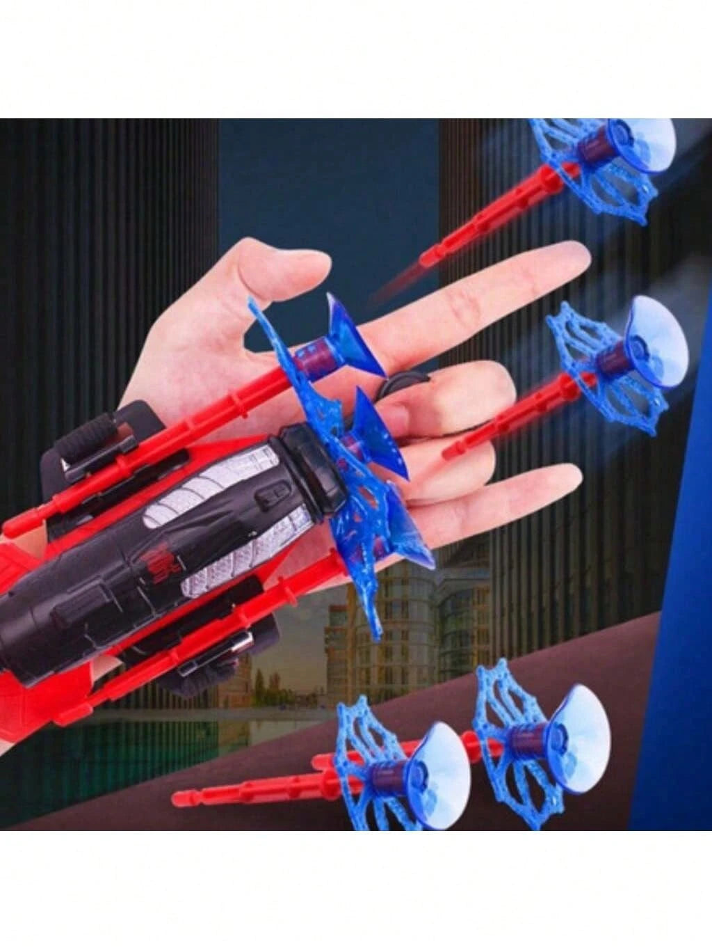 Kit 2 Luvas Lançador de Teia Dardo Brinquedo Aranha Infantil Spider Menino e Menina