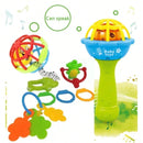 Kit Brinquedos Para Bebê Chocalhos Mordedor Sensorial 5 Peças Brinquedo Infantil Musical Coisas de Bebê Neném Criança Pequena