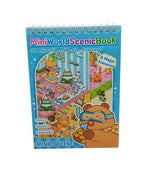 Livro de Cenários Capivaras Fofas Mini, com 6 Folhas de Cenários e 8 Folhas Adesivos com Pinça Kawaii