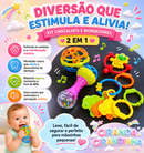 Kit Chocalho e Mordedor Sensorial para Bebê – 8 Peças Coloridas Macias e Seguras para Dentição e Desenvolvimento Infantil