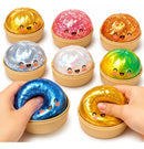 Squashy Dumpling Surpresa com Glitter - Squishy Sensorial Macio