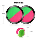 Kit 2 raquetes Velcro + Bola De Tênis Esporte Infantil Bate Gruda Frescobol
