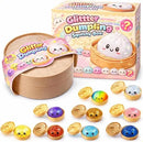 Squashy Dumpling Surpresa com Glitter - Squishy Sensorial Macio