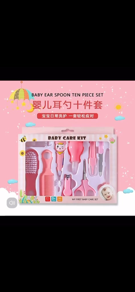 ANA 1108 Kit Bebê cuidados de Higiene com 10 itens