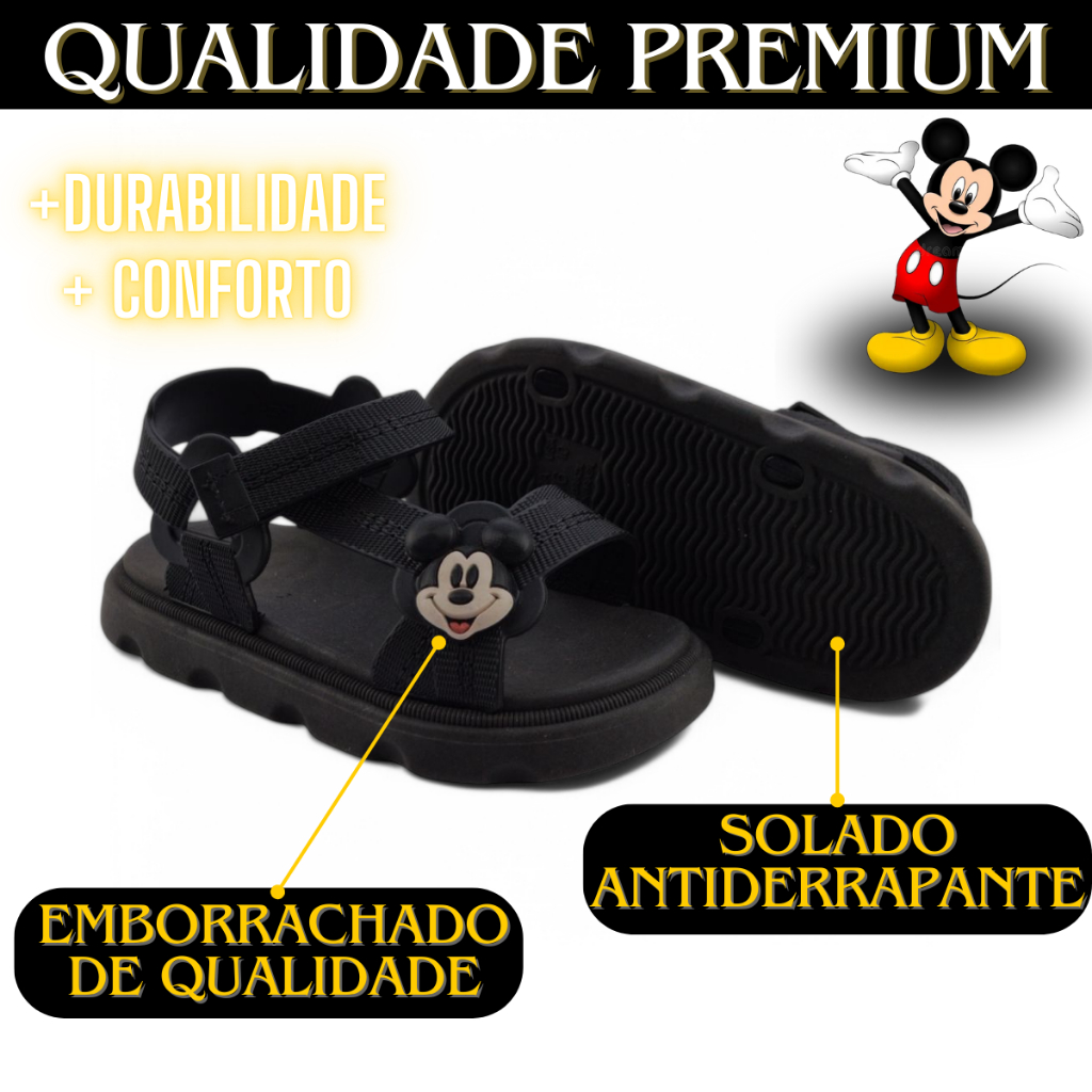 Sandália Papete Infantil Menino Baby Confortável Super Leve Estilosa Promoção