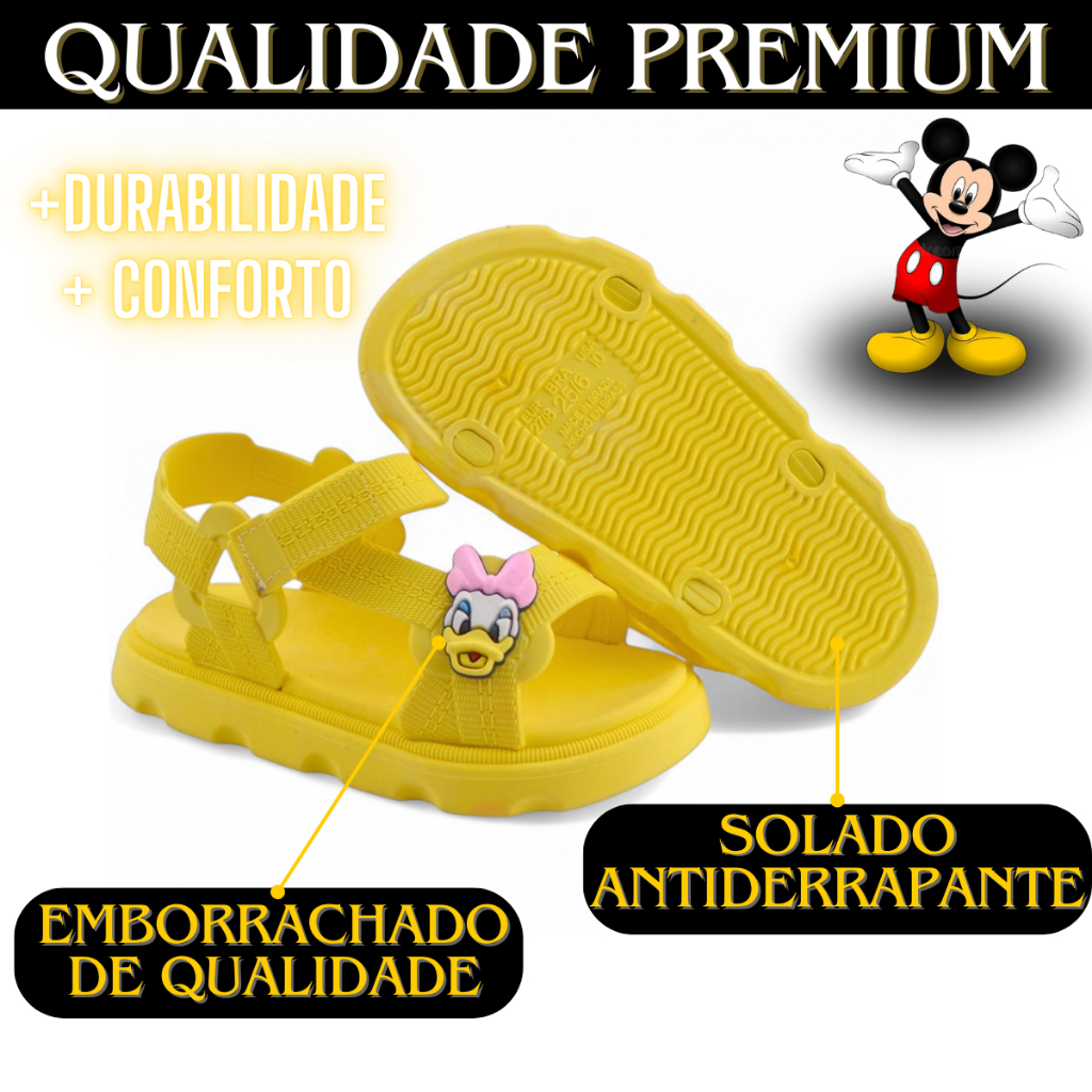 Papete Infantil Sandália Baby Feminina Super Leve e Segura Menina