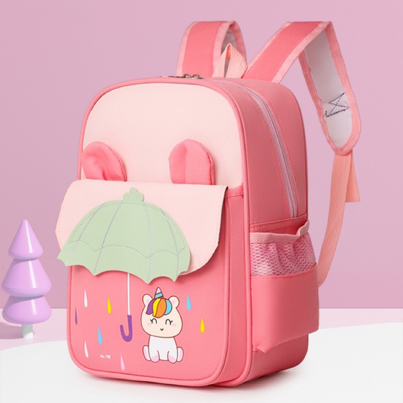 Mochila Infantil Escolar Confortável e Resistente | Alças Acolchoadas, Estampa Colorida e Bolsos Laterais