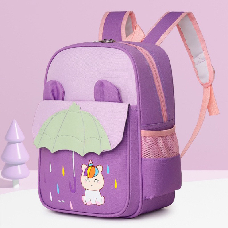 Mochila Infantil Escolar Confortável e Resistente | Alças Acolchoadas, Estampa Colorida e Bolsos Laterais