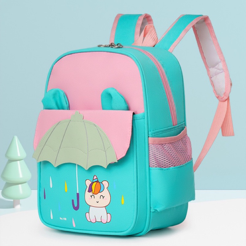 Mochila Infantil Escolar Confortável e Resistente | Alças Acolchoadas, Estampa Colorida e Bolsos Laterais