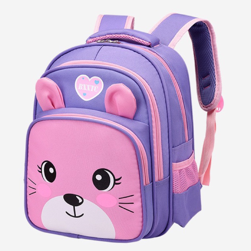 Mochila Infantil Escolar Confortável e Resistente | Alças Acolchoadas, Estampa Colorida e Bolsos Laterais