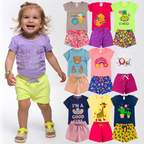 Kit 10 Peças Roupa Infantil Menina Conjunto Verão Feminino Tamanho 1 ao 14