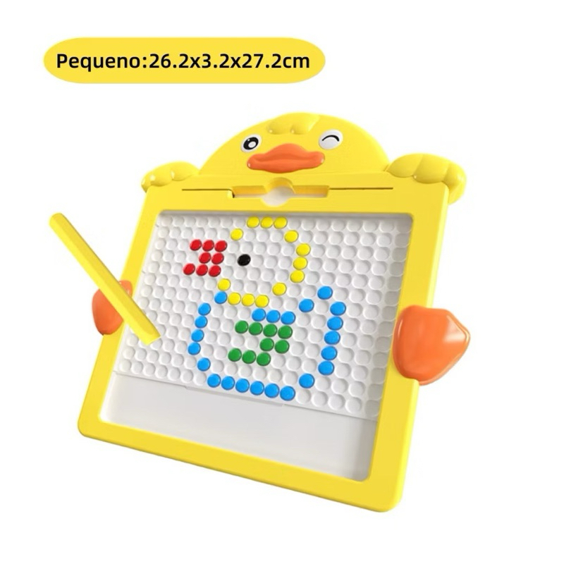 Tábua de Desenho Magnético Colorida para Crianças com Folhetos Criativos: Brinquedo Educacional, Estimulante e Interativo