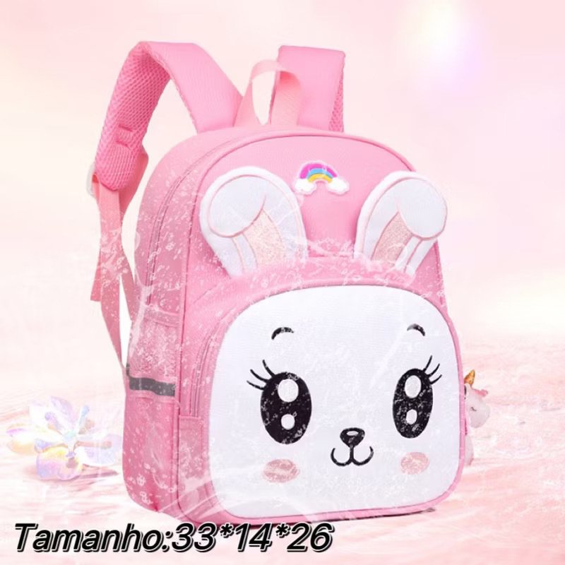 Mochila Infantil Escolar Confortável e Resistente | Alças Acolchoadas, Estampa Colorida e Bolsos Laterais