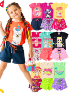 Kit 10 Peças Roupa Infantil Menina Conjunto Verão Feminino Tamanho 1 ao 14