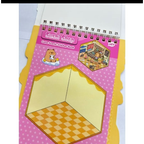 Livro de Cenários Capivaras Fofas Mini, com 6 Folhas de Cenários e 8 Folhas Adesivos com Pinça Kawaii