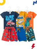 Kit 10 Peças Roupas Infantil Menino Premium 1 ao 14 Conjunto Criança Masculino