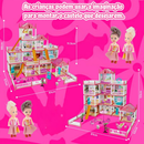 Casinha de Boneca com 14 Quartos - Inclui Corda de Luzes | Brinquedo para Crianças Presente De Aniversário