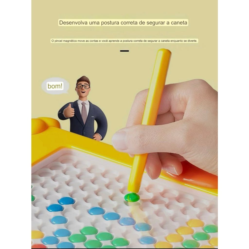 Tábua de Desenho Magnético Colorida para Crianças com Folhetos Criativos: Brinquedo Educacional, Estimulante e Interativo