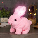Brinquedo De Pelúcia Coelhinho Elétrico com LED MUSICAL Infantil Caminhar e Pular coelho da Páscoa
