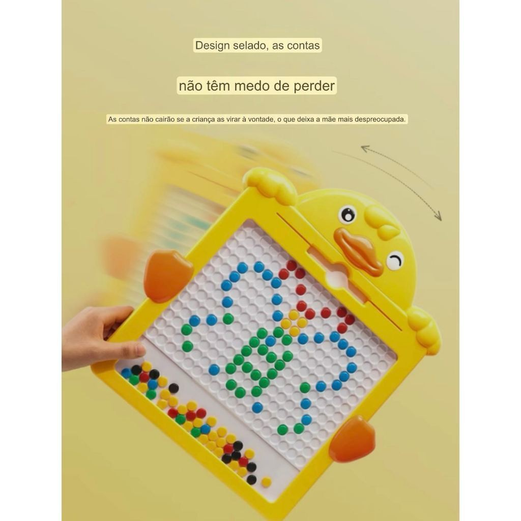 Tábua de Desenho Magnético Colorida para Crianças com Folhetos Criativos: Brinquedo Educacional, Estimulante e Interativo