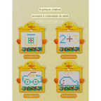 Tábua de Desenho Magnético Colorida para Crianças com Folhetos Criativos: Brinquedo Educacional, Estimulante e Interativo