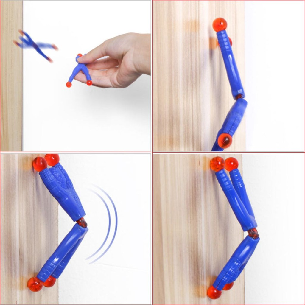 Kit 8 Boneco Ninja Que Gruda Na Parede De Brinquedo Infantil