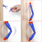 Kit 8 Boneco Ninja Que Gruda Na Parede De Brinquedo Infantil