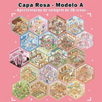 Caderno De Adesivos 3D De Microcenas – 20 Cenas Diversas, 40 Páginas | DIY Relaxante & Educativo