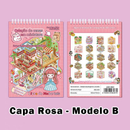 Caderno De Adesivos 3D De Microcenas – 20 Cenas Diversas, 40 Páginas | DIY Relaxante & Educativo