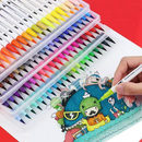Caneta Brush Pen Kit Com 12/24/36/48/60/80 Cores com ponta dupla pincel estilo-LC