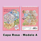 Caderno De Adesivos 3D De Microcenas – 20 Cenas Diversas, 40 Páginas | DIY Relaxante & Educativo