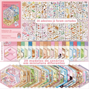 Caderno De Adesivos 3D De Microcenas – 20 Cenas Diversas, 40 Páginas | DIY Relaxante & Educativo