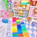 Caneta Brush Pen Kit Com 12/24/36/48/60/80 Cores com ponta dupla pincel estilo-LC