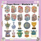 Caderno De Adesivos 3D De Microcenas – 20 Cenas Diversas, 40 Páginas | DIY Relaxante & Educativo